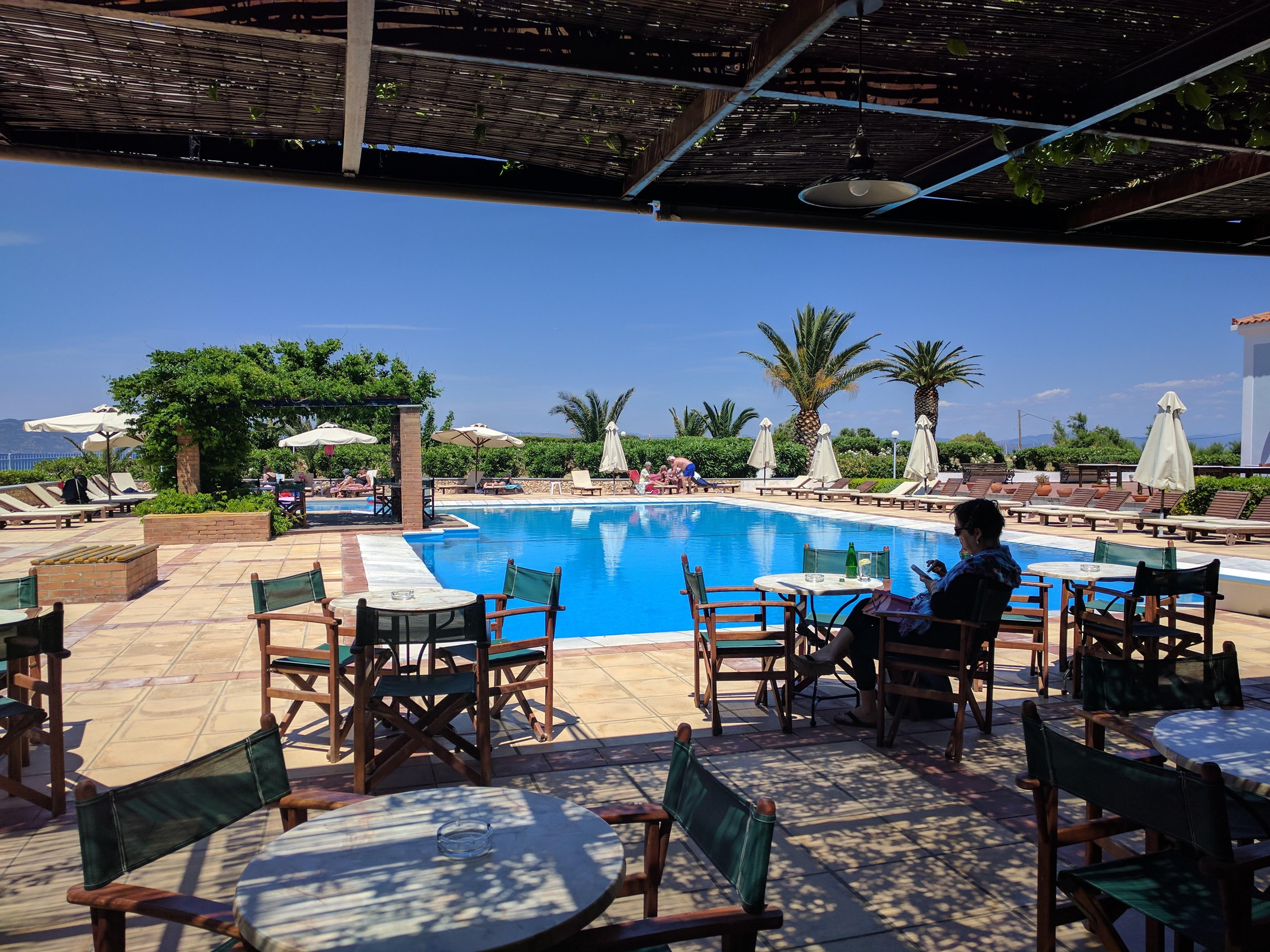 Panselinos Hotel Eftalou Bagian luar foto