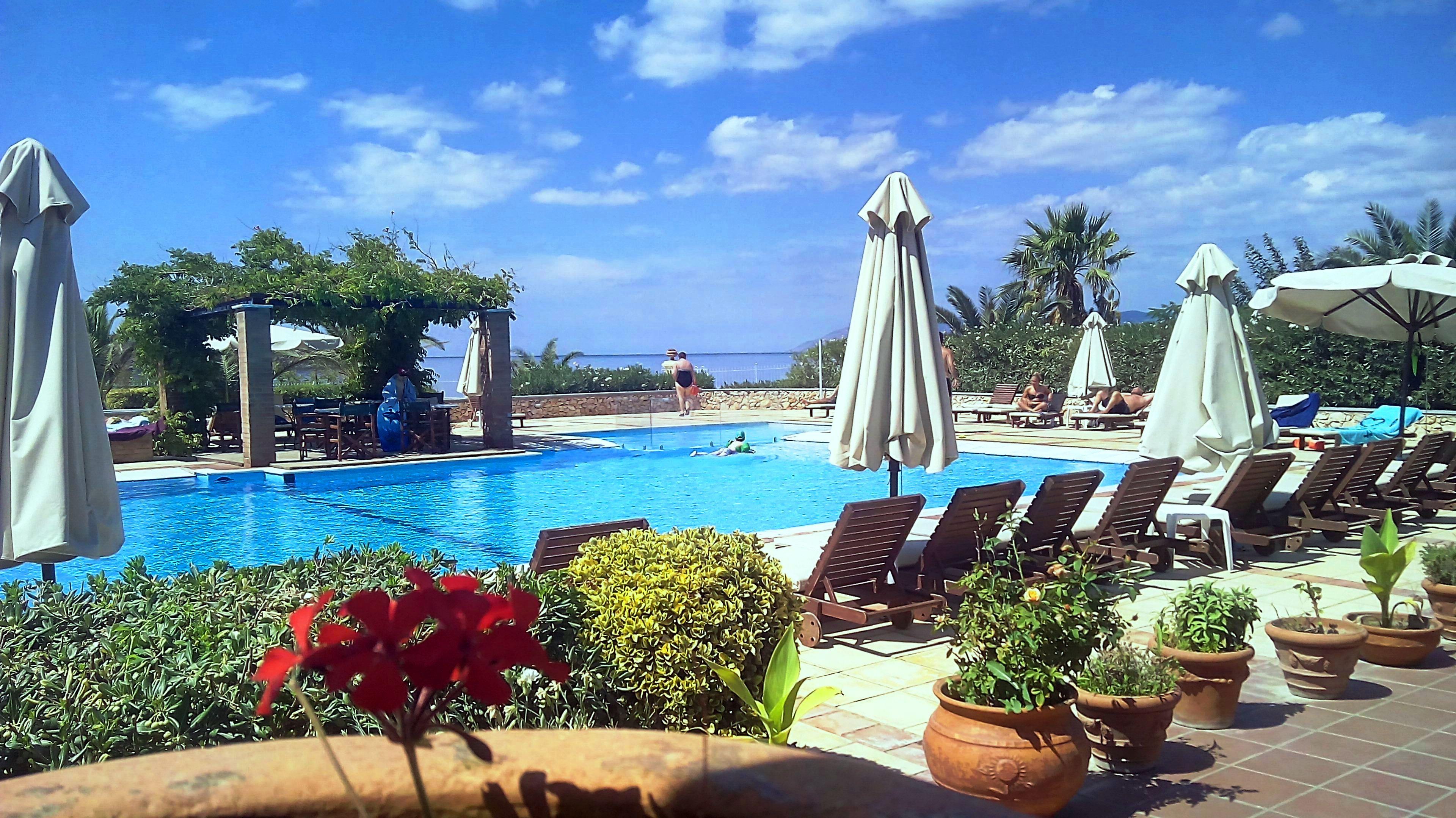 Panselinos Hotel Eftalou Bagian luar foto