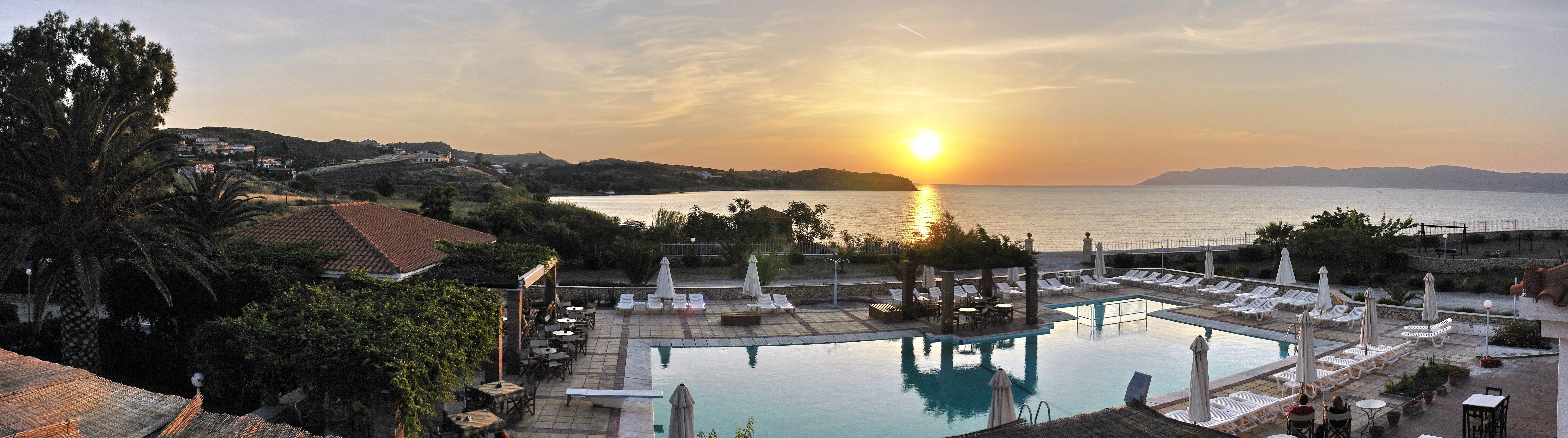Panselinos Hotel Eftalou Bagian luar foto