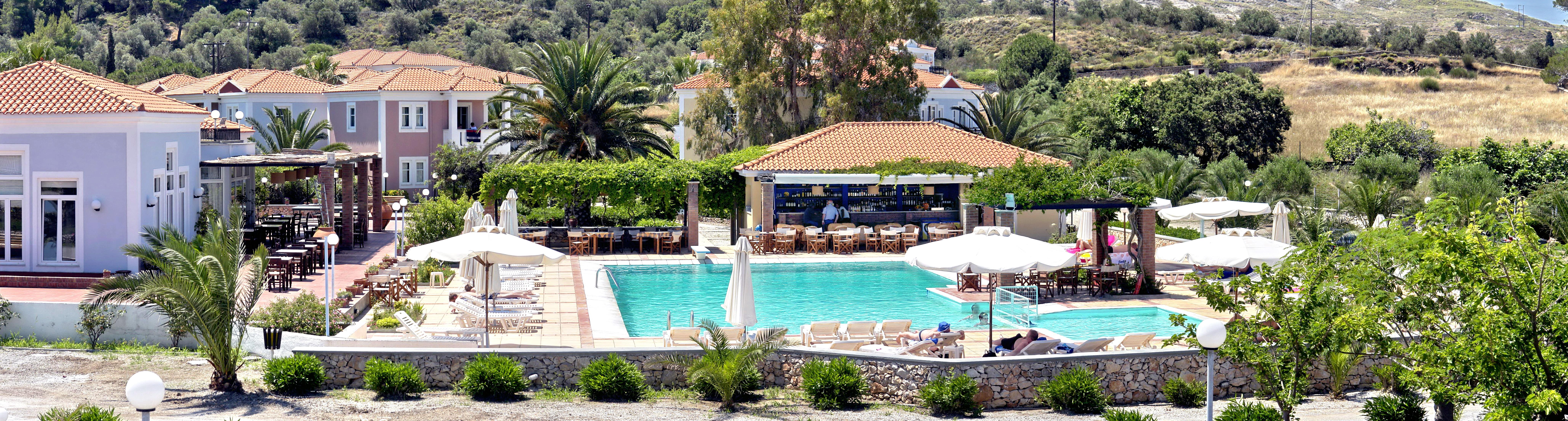 Panselinos Hotel Eftalou Bagian luar foto