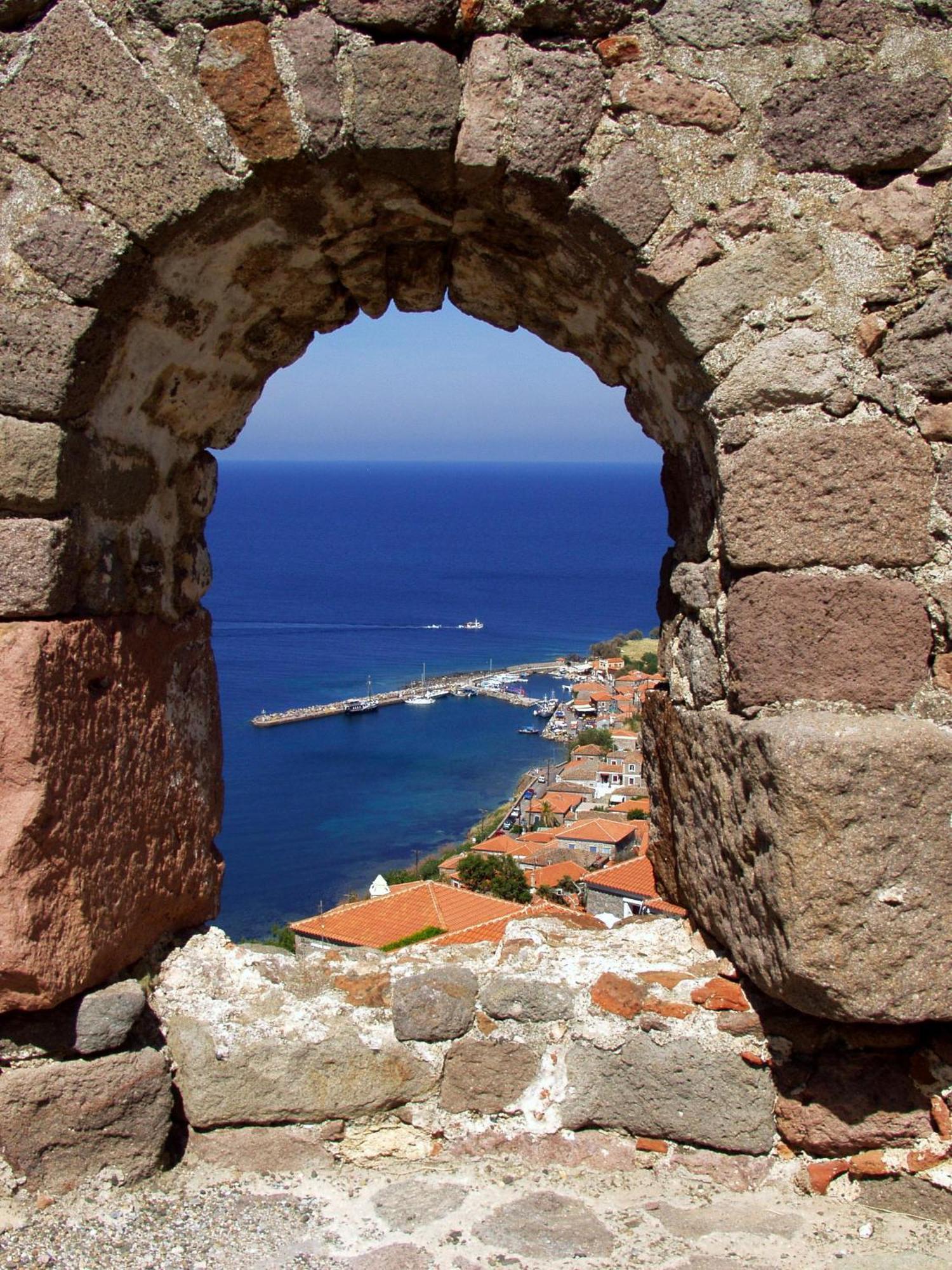 Panselinos Hotel Eftalou Bagian luar foto